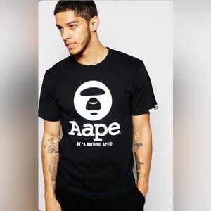 Aape by A Bathing Ape T-Shirt black mens Size XL